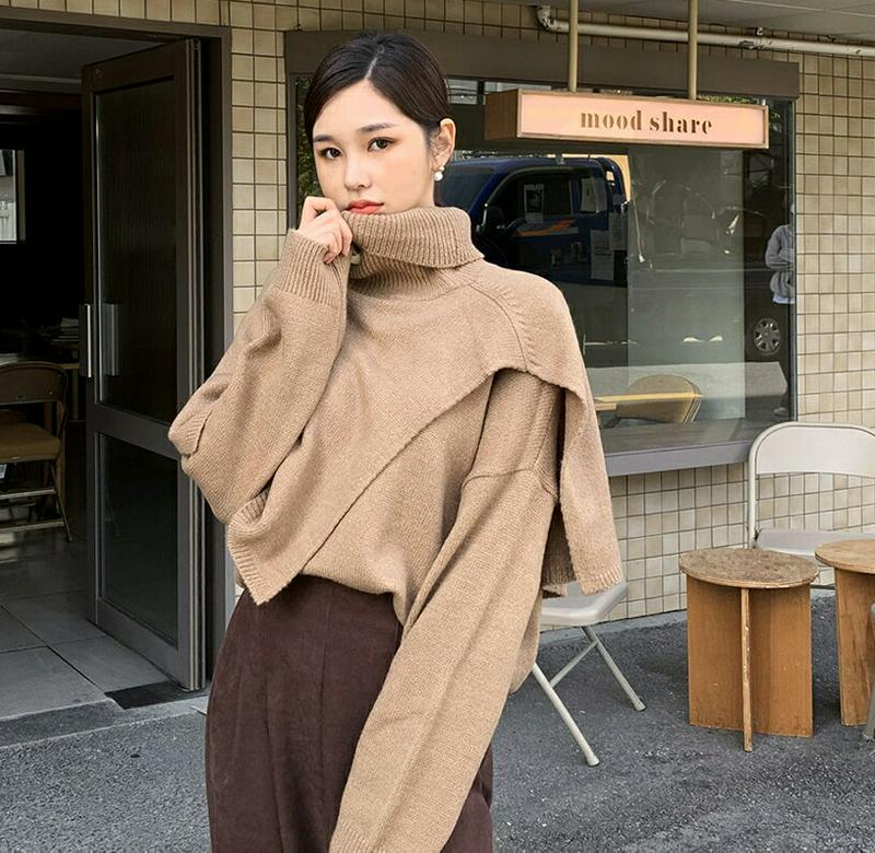 【新作10%OFF 】ケープ&VネックニットSET・全5色・b56064 レディース【tops】【韓国 ファッション トップス 