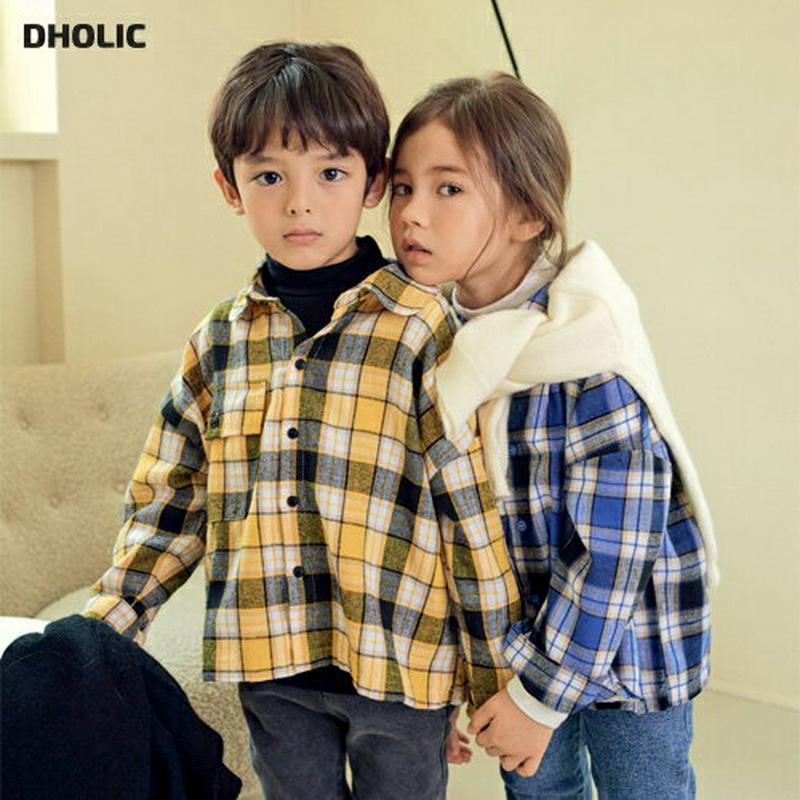 【新作10%OFF 】チェックシャツ・u07780 キッズ【3~8才】【bl】【トップス シャツ チェック柄 チェックシャツ 長