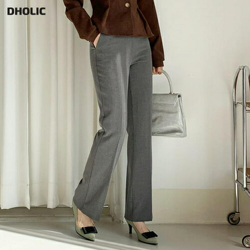 【新作10%OFF 】スリムブーツカットパンツ・全5色・t64726 レディース【pt】【韓国 ファッション ボトムス ズボン 