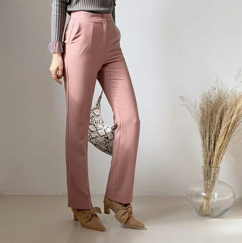 【新作10%OFF 】スリムブーツカットパンツ・全5色・t64726 レディース【pt】【韓国 ファッション ボトムス ズボン 