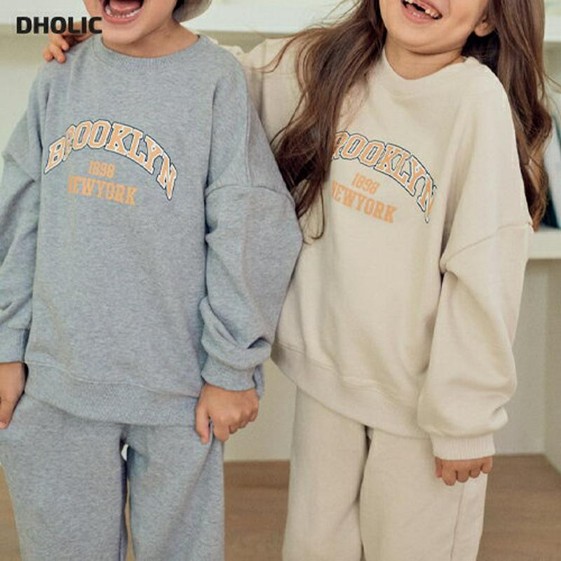【新作10%OFF 】BROOKLYNスウェット上下SET・u07788 キッズ【3~8才】【set】【セットアップ setup