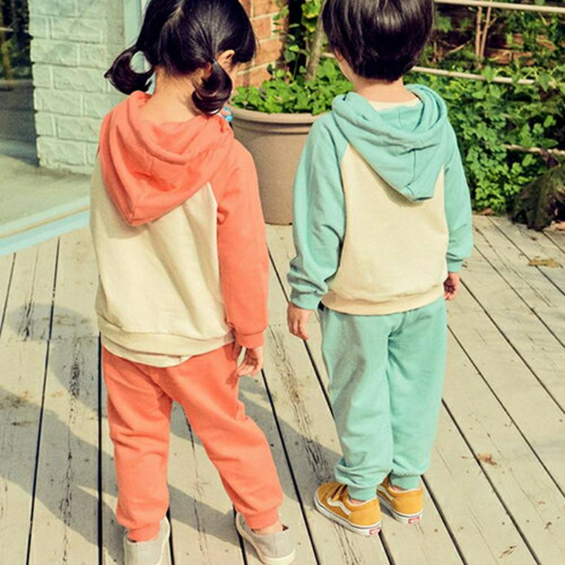 【新作10%OFF 】PEACHYラグランフーディSET・u06687 キッズ【3~8才】【set】【セットアップ setup 