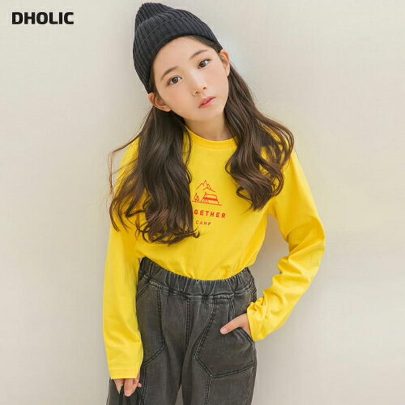 【新作10%OFF 】CAMPレタリングTシャツ・p006989 キッズ【3~8才】【tops】【トップス Tシャツ 長袖 ロン