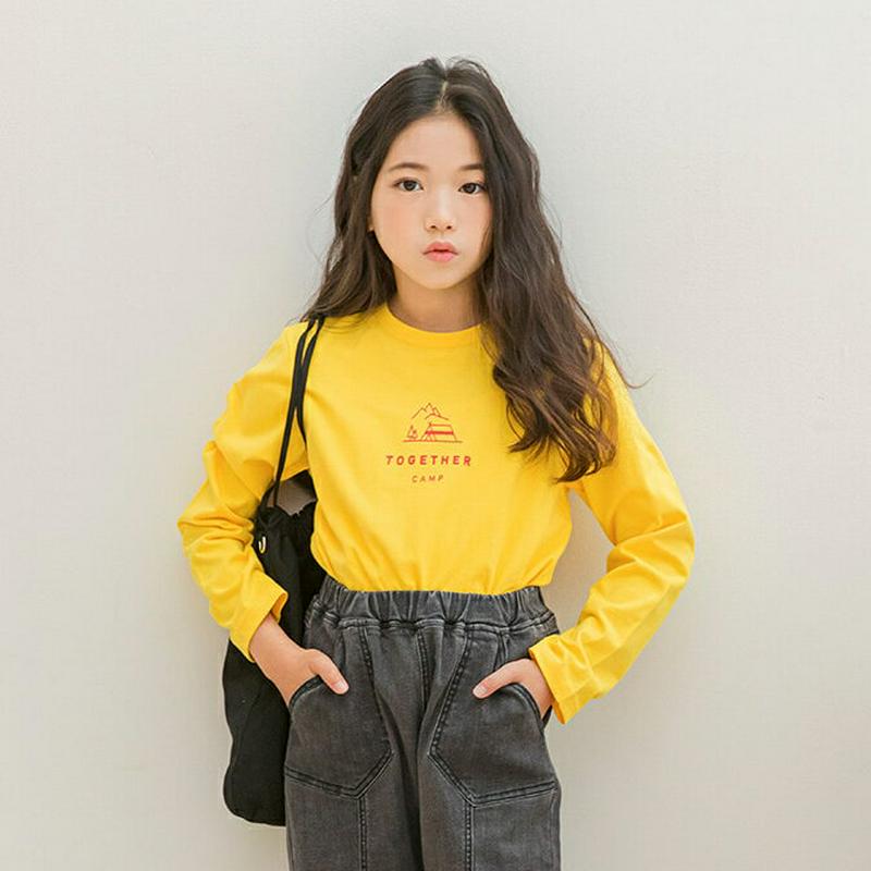 【新作10%OFF 】CAMPレタリングTシャツ・p006989 キッズ【3~8才】【tops】【トップス Tシャツ 長袖 ロン