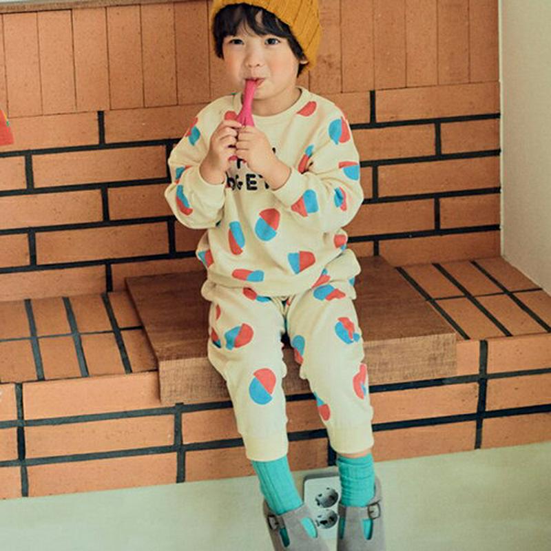 【新作10%OFF 】バイカラーパターンスウェットSET・u06726 キッズ【3~8才】【set】【セットアップ setup 