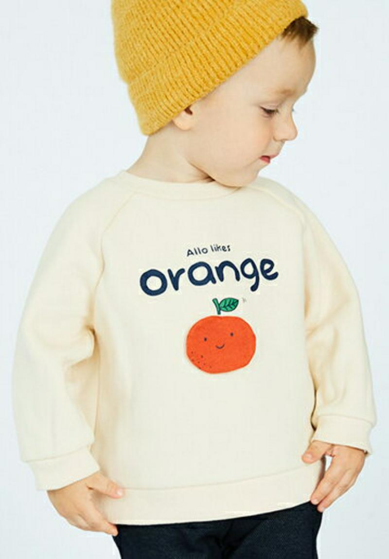 【キッズ30%OFF】裏起毛フルーツプリントスウェット・p007795 キッズ【3~8才】【tops】【トップス スウェット トレーナー 長袖 ロゴ 裏起毛 可愛い かわいい 果物 くだもの 女の子 男の子 冬 韓国 韓国子供服 子供 こども 子供服 こども服】【KIDS】