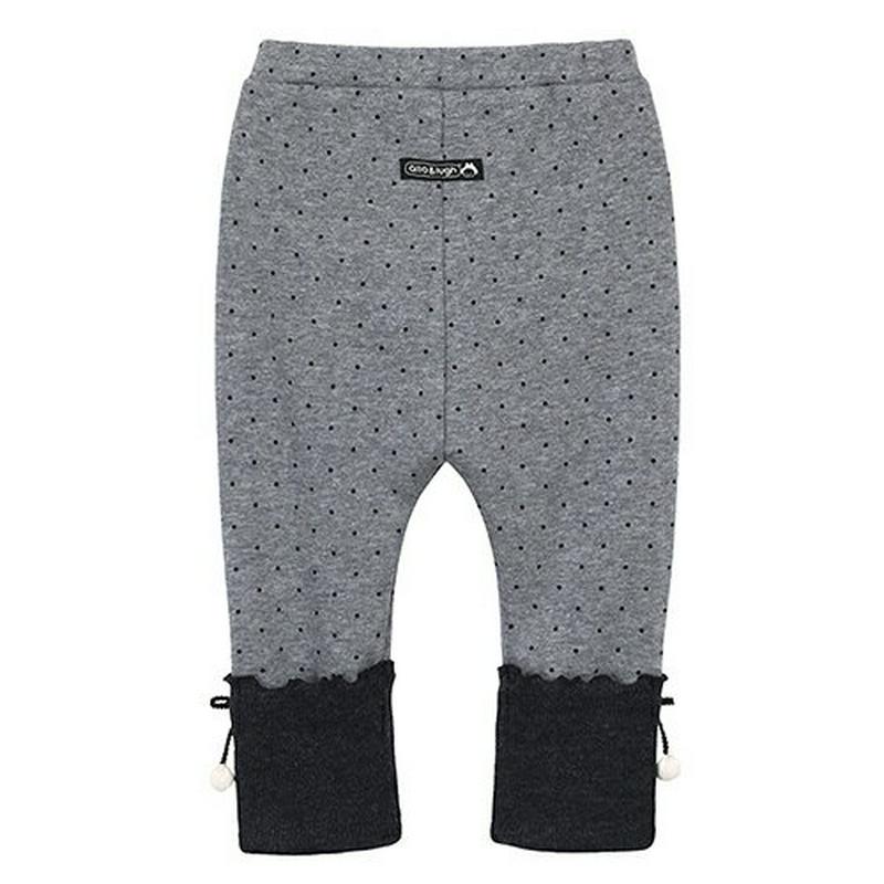 裏起毛ポンポンドットレギンス・p007801 キッズ【3~8才】【pt】【レギンス パンツ ズボン ポンポン 裏起毛 ドット 柄 カジュアル 可愛い かわいい 女の子 男の子 春 秋 韓国 韓国子供服 子供 こども 子供服 こども服】【KIDS】