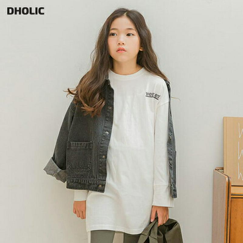 【新作10%OFF 】WEEKENDルーズTシャツ・p007001 キッズ【3~8才】【tops】【トップス Tシャツ 長袖 ロ