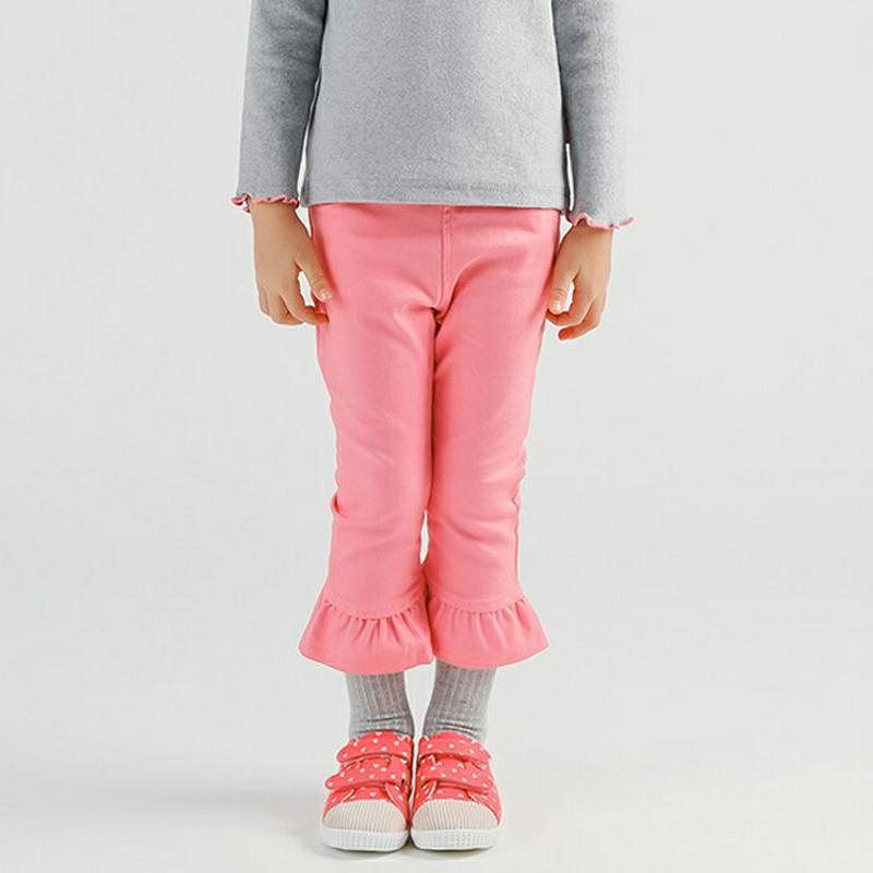 フレアヘムパンツ・p007789 キッズ【3~8才】【pt】【パンツ ズボン ロングパンツ 長ズボン フレア シンプル カジュアル ガーリー かわいい 女の子 春 秋 冬 韓国 韓国子供服 子供 こども 子供服 こども服】【KIDS】