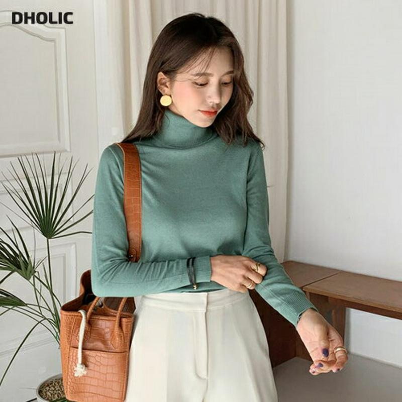 タートルネックニット・全5色・t64353 レディース【tops】【韓国 ファッション トップス ニット ニットトップス ロング