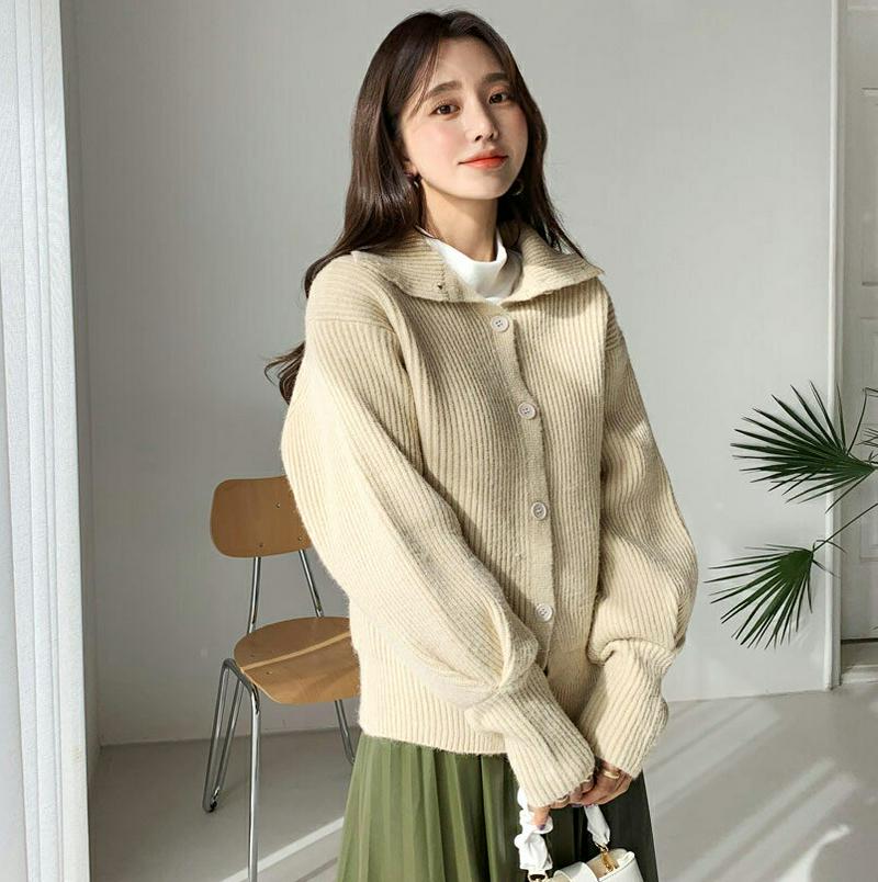 2WAYハイネックカーディガン・全3色・t64347 レディース【cd】【韓国 ファッション カーディガン カーデ ニットカーデ