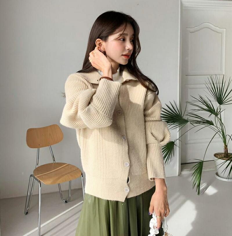 2WAYハイネックカーディガン・全3色・t64347 レディース【cd】【韓国 ファッション カーディガン カーデ ニットカーデ