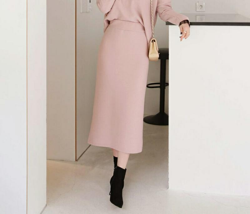 起毛ロングスカート・全4色・t64679 レディース【sk】【韓国 ファッション ボトムス スカート ロング丈 ロングスカート 