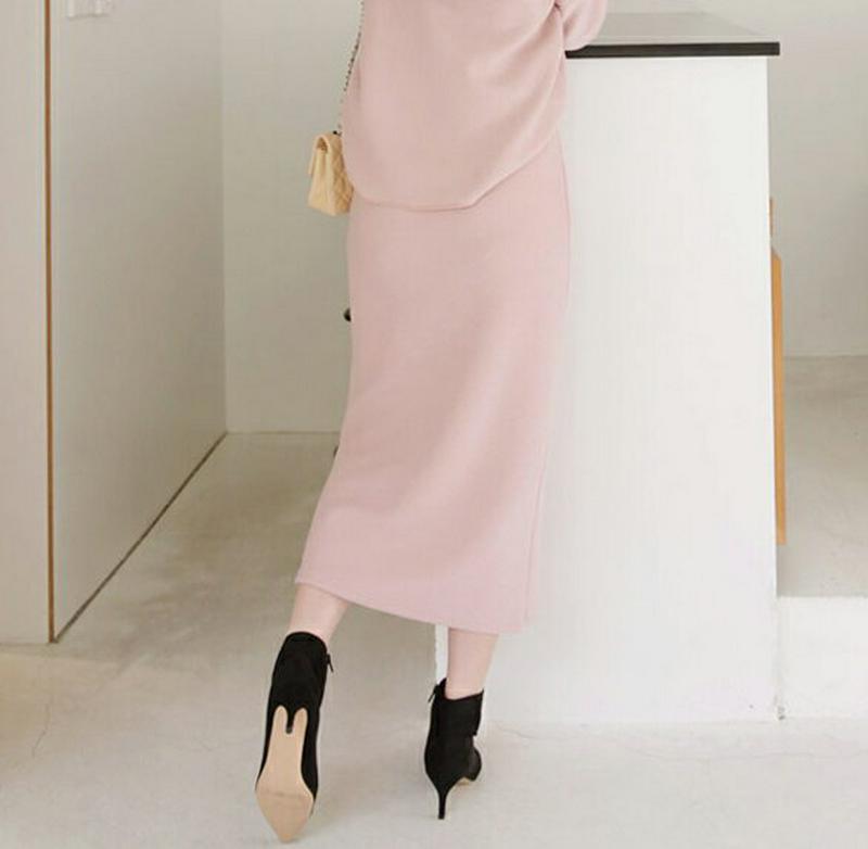 起毛ロングスカート・全4色・t64679 レディース【sk】【韓国 ファッション ボトムス スカート ロング丈 ロングスカート 