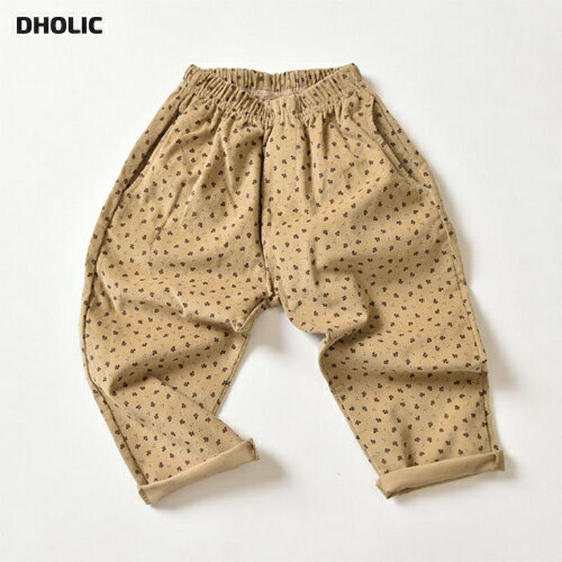 【キッズ30%OFF】コーデュロイパターンパンツ・u07679 キッズ 【3~8才】【pt】【韓国 ファッション ボトムス パンツ ロング テーパード スラウチ ウエストゴム 柄 パターン 女の子 男の子 ユニセックス キッズ 子供 子供用 幼稚園 通学 通園 小学生 春 秋 冬】【KIDS】