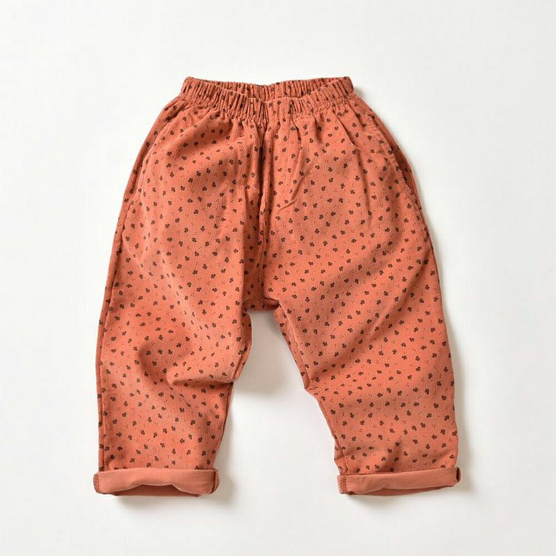 【キッズ30%OFF】コーデュロイパターンパンツ・u07679 キッズ 【3~8才】【pt】【韓国 ファッション ボトムス パンツ ロング テーパード スラウチ ウエストゴム 柄 パターン 女の子 男の子 ユニセックス キッズ 子供 子供用 幼稚園 通学 通園 小学生 春 秋 冬】【KIDS】