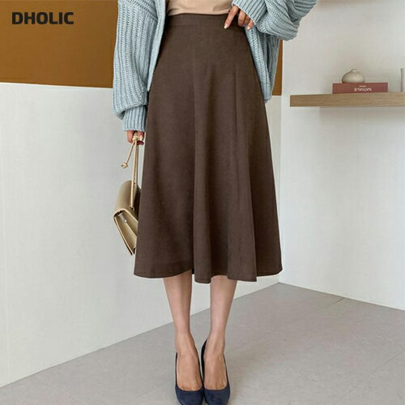 フレアロングスカート・全4色・t60919 レディース【sk】【韓国 ファッション ボトムス スカート ミディ丈 ロング丈 ロン