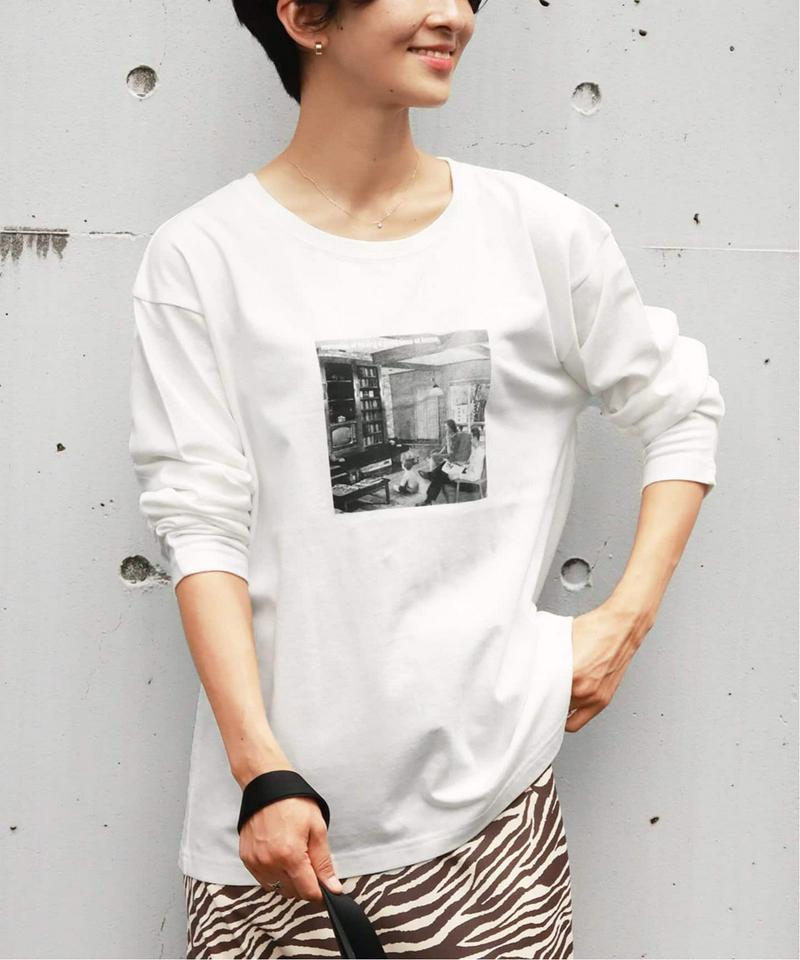《追加》モノクロフォトプリントロングスリーブTEE◆（JOURNAL STANDARD relume）