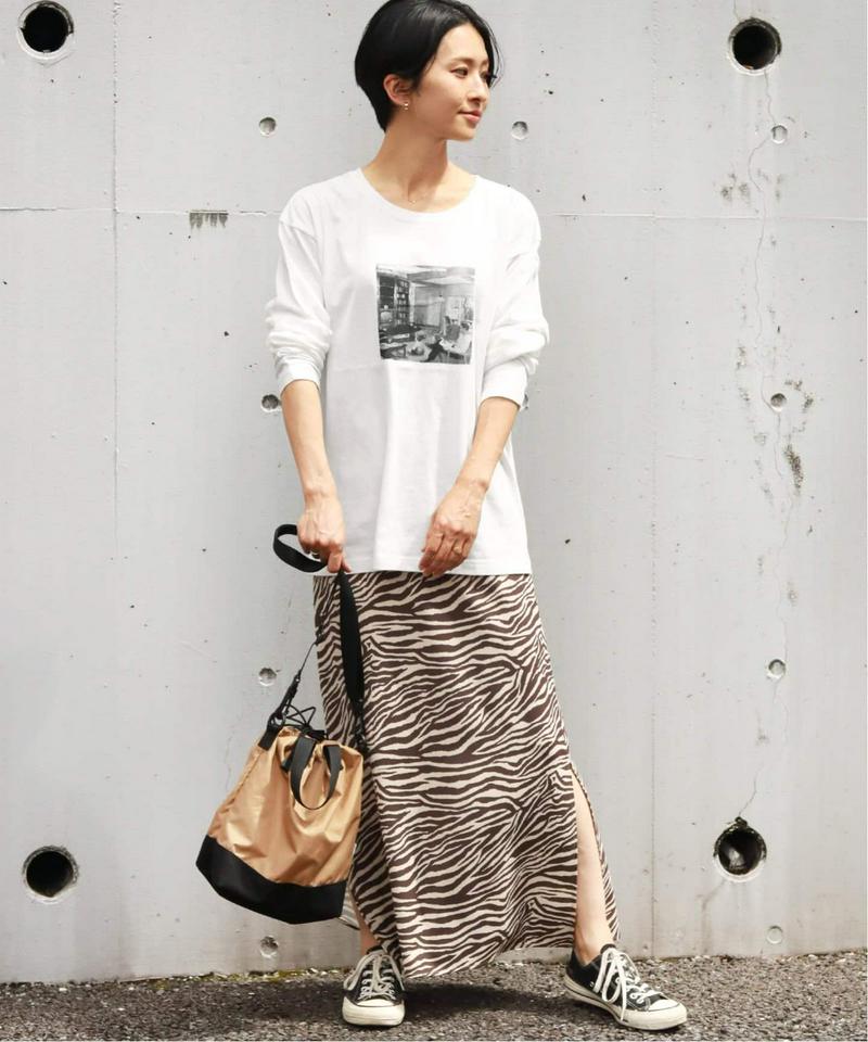 《追加》モノクロフォトプリントロングスリーブTEE◆（JOURNAL STANDARD relume）