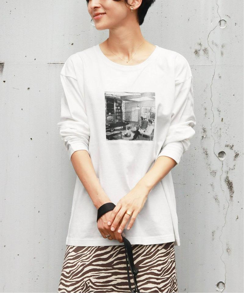《追加》モノクロフォトプリントロングスリーブTEE◆（JOURNAL STANDARD relume）