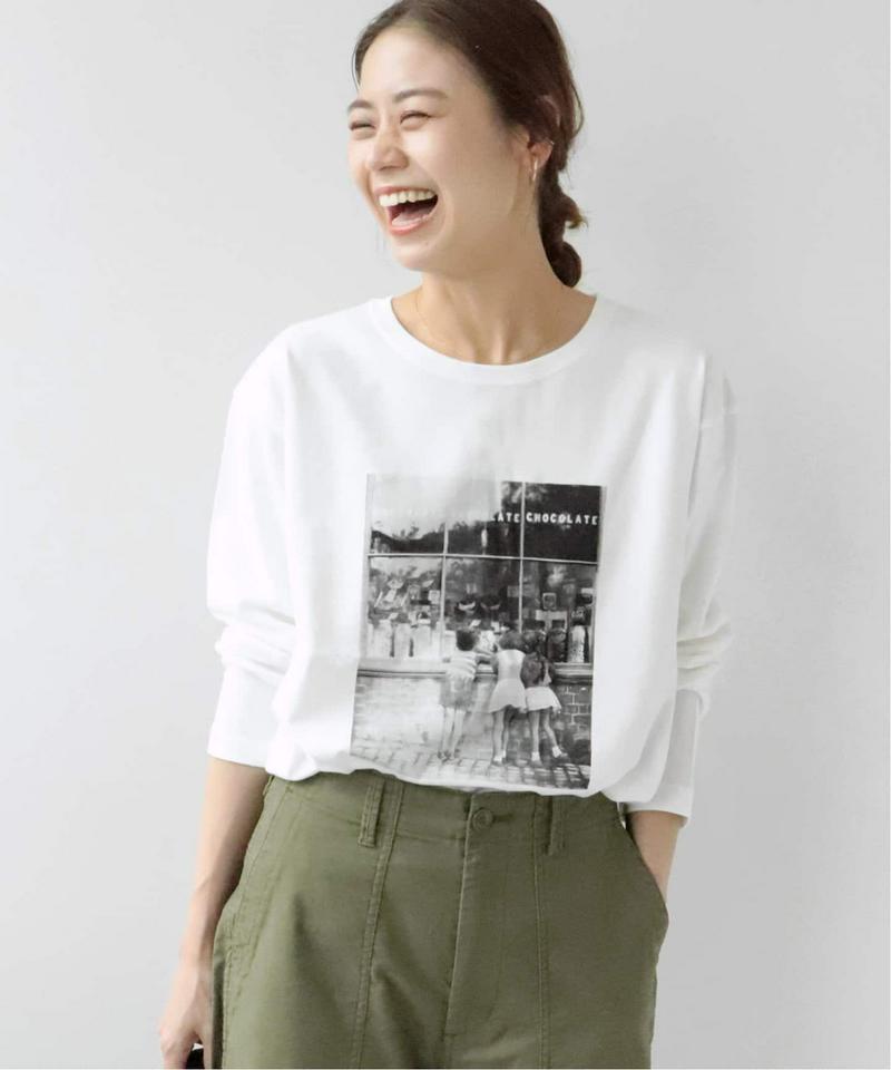 《追加》モノクロフォトプリントロングスリーブTEE◆（JOURNAL STANDARD relume）