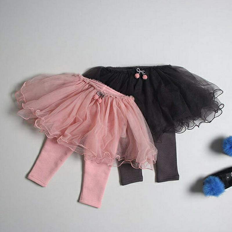 【新作10%OFF】チェリーチュールスカート裏起毛レギンス・u07923 キッズ【3~8才】【pt】【スカートレギンス スカート