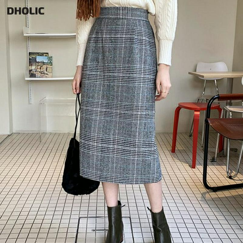 【新作10%OFF】グレンチェックスカート・全2色・t61561 レディース【sk】【韓国 ファッション ボトムス スカート ロ