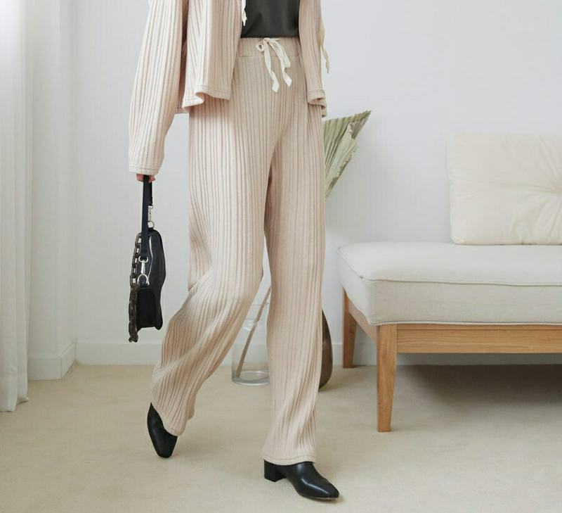 【新作10%OFF】プリーツワイドパンツ・全3色・b60956 レディース【pt】【韓国 ファッション ボトムス ズボン パンツ