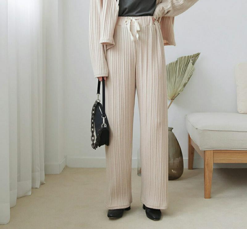 【新作10%OFF】プリーツワイドパンツ・全3色・b60956 レディース【pt】【韓国 ファッション ボトムス ズボン パンツ