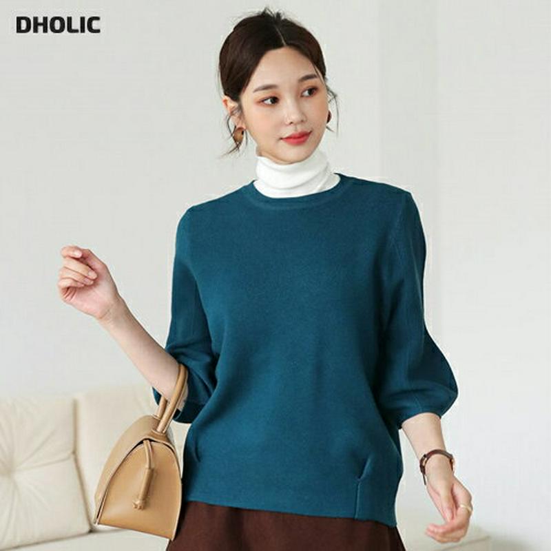 【新作10%OFF】パフスリーブニット・全5色・t60933 レディース【tops】【韓国 ファッション トップス ニット ニッ