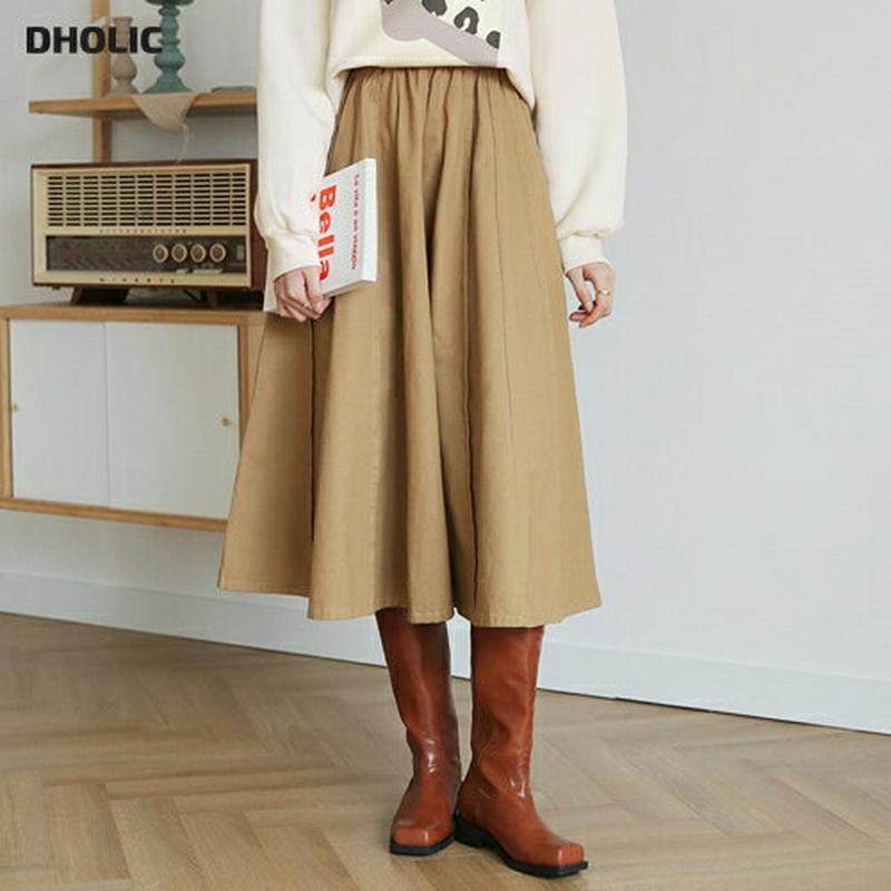 【新作10%OFF】コットンフレアスカート・全2色・t60963 レディース【sk】【韓国 ファッション ボトムス スカート ロ