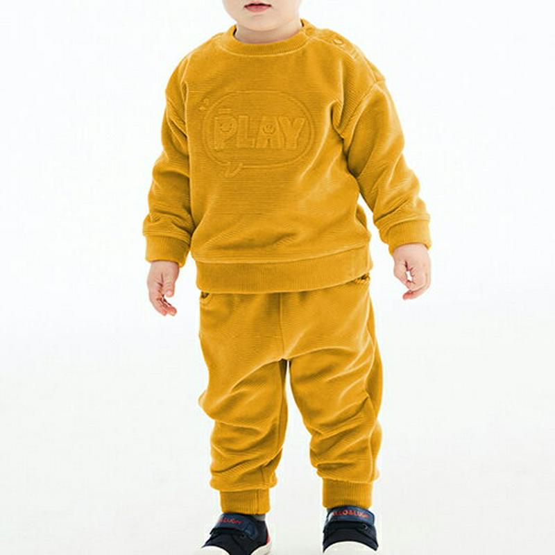 【キッズ30%OFF】裏起毛コーデュロイ上下SET・p007804 キッズ【3~8才】【set】【セットアップ setup 上下 トップス 長袖 パンツ ズボン 裏起毛 コーデュロイ カジュアル 女の子 男の子 冬 韓国 韓国子供服 子供 こども 子供服 こども服】【KIDS】