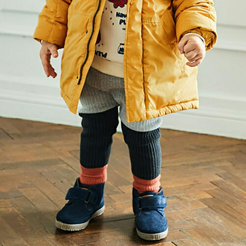 リブ配色レギンス・p007803 キッズ【3~8才】【pt】【レギンス パンツ ズボン ボトムス リブ リブレギンス カジュアル ラフ 女の子 男の子 秋 冬 韓国 韓国子供服 子供 こども 子供服 こども服】【KIDS】