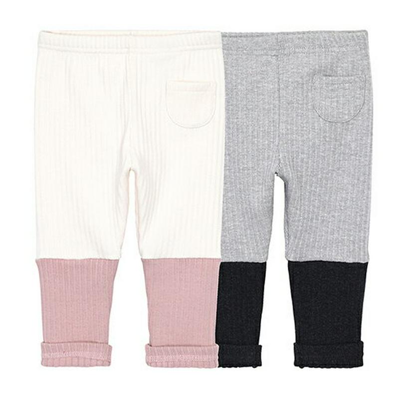 リブ配色レギンス・p007803 キッズ【3~8才】【pt】【レギンス パンツ ズボン ボトムス リブ リブレギンス カジュアル ラフ 女の子 男の子 秋 冬 韓国 韓国子供服 子供 こども 子供服 こども服】【KIDS】