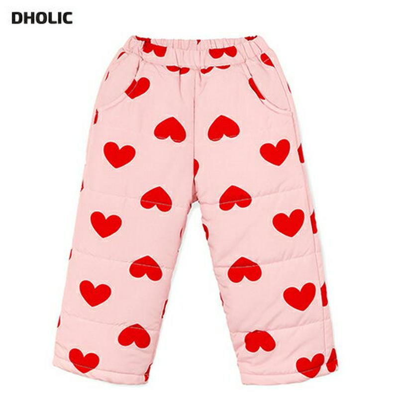 ハート中綿パンツ・p007714 キッズ 【3~8才】【pt】【韓国 ファッション ボトムス パンツ ロング ウエストゴム ペディンパンツ 中綿 ウエストゴム ストレート パターン 柄 女の子 キッズ 子供 子供用 幼稚園 通学 通園 小学生 春 秋 冬】【KIDS】