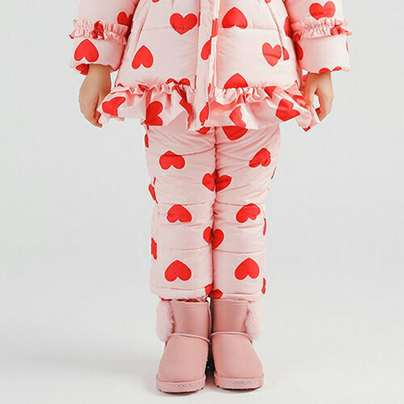 ハート中綿パンツ・p007714 キッズ 【3~8才】【pt】【韓国 ファッション ボトムス パンツ ロング ウエストゴム ペディンパンツ 中綿 ウエストゴム ストレート パターン 柄 女の子 キッズ 子供 子供用 幼稚園 通学 通園 小学生 春 秋 冬】【KIDS】