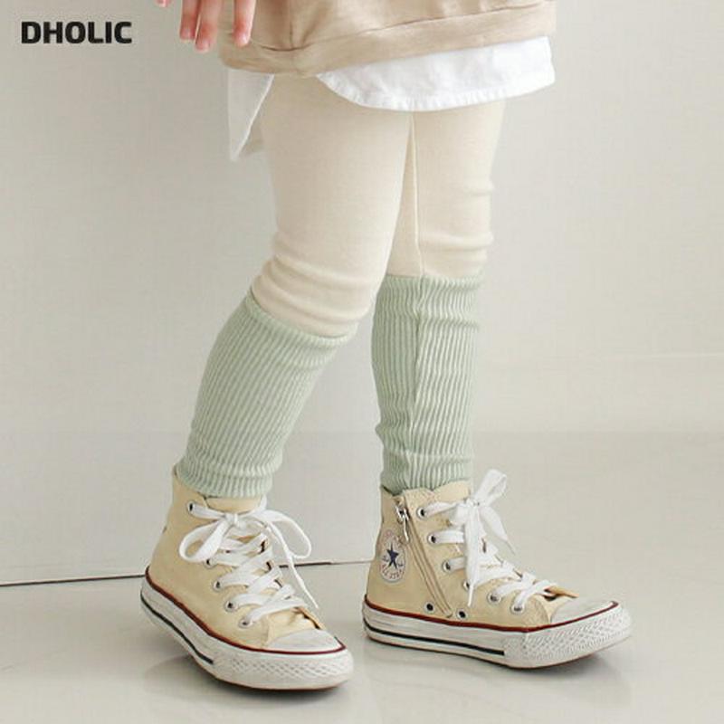 配色リブヘムレギンス・p007818 キッズ 【3~8才】【pt】【韓国 ファッション ボトムス レギンス スパッツ パンツ ロング ストレッチ 男の子 女の子 ユニセックス 男女共用 キッズ 子供 子供用 幼稚園 通学 通園 小学生 春 秋 冬】【KIDS】