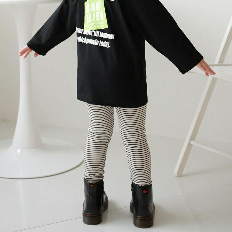 【新作10%OFF】ボーダーレギンス・p007830 キッズ 【3~8才】【pt】【韓国 ファッション ボトムス レギンス スパ