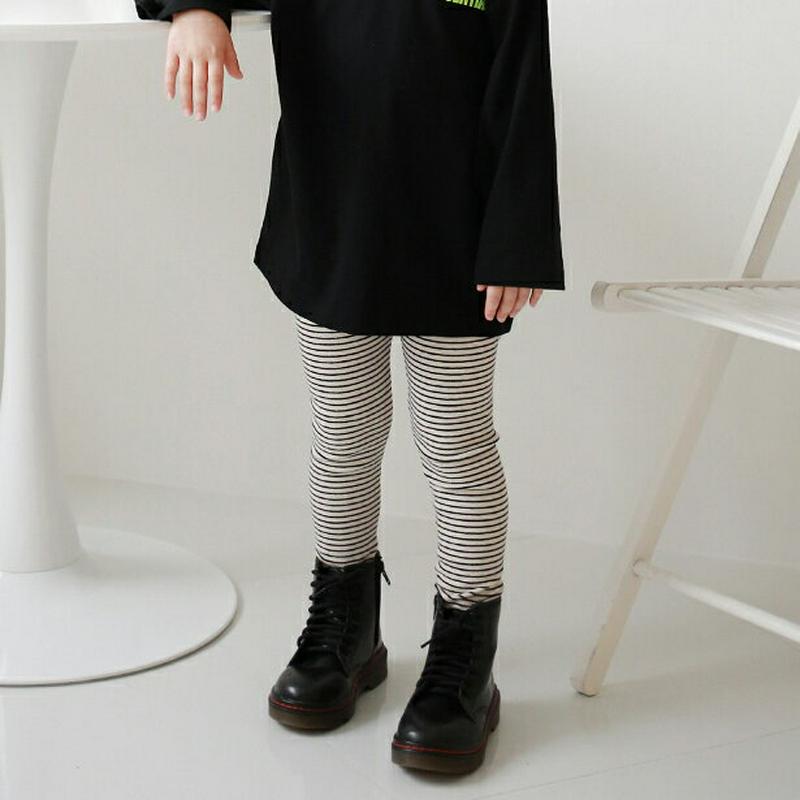 【新作10%OFF】ボーダーレギンス・p007830 キッズ 【3~8才】【pt】【韓国 ファッション ボトムス レギンス スパ