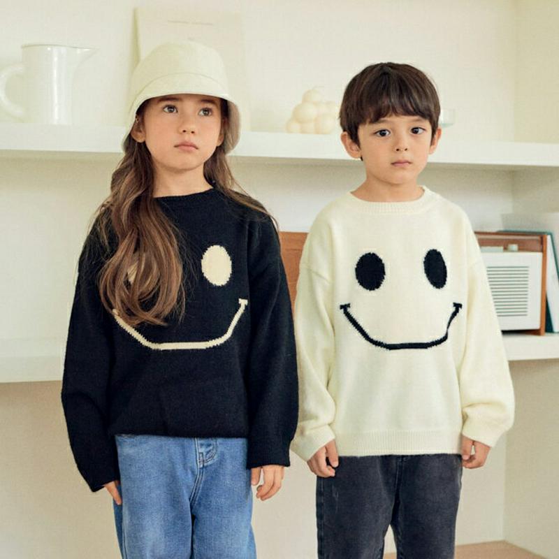 【新作10%OFF】スマイルニット・u07786 キッズ 【3~8才】【tops】【韓国 ファッション トップス ニット セータ