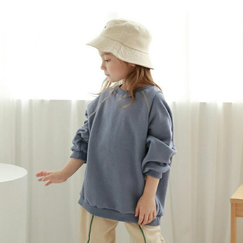 【新作10%OFF】ラグランステッチスウェット・p007839 キッズ 【3~8才】【tops】【韓国 ファッション トップス 