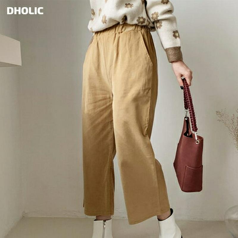 コーデュロイパンツ・全5色・t64723 レディース【pt】【韓国 ファッション ボトムス ズボン パンツ クロップドパンツ ク