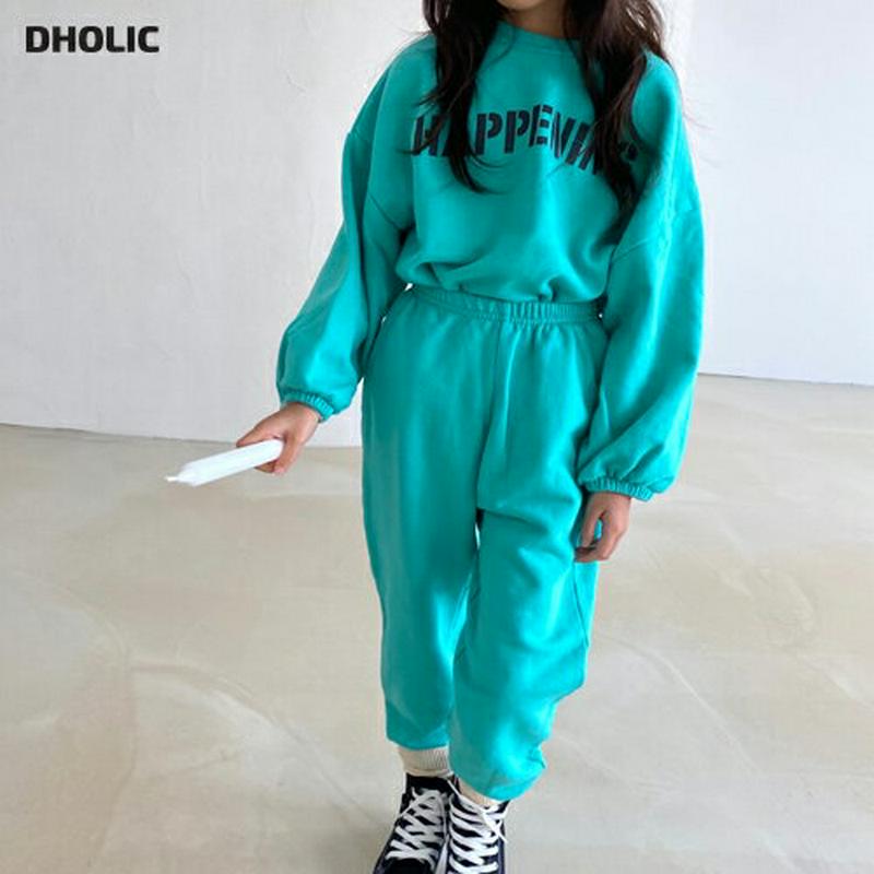 HAPPENINGスウェットSET・u05811 キッズ【3~8才】【set】【セットアップ setup トップス スウェット 