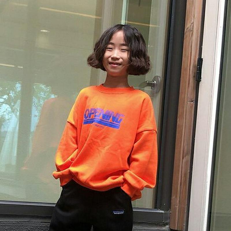Openingスウェット・u06304 キッズ【3~8才】【tops】【トップス スウェット トレーナー 長袖 ロゴ カジュアル