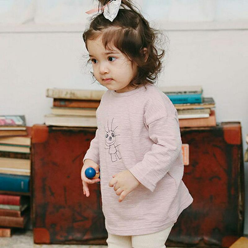 イラストプリントTシャツ・u06254 キッズ【3~8才】【tops】【トップス Tシャツ 長袖 ロンT イラスト プリント カ