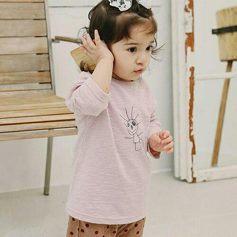 イラストプリントTシャツ・u06254 キッズ【3~8才】【tops】【トップス Tシャツ 長袖 ロンT イラスト プリント カ