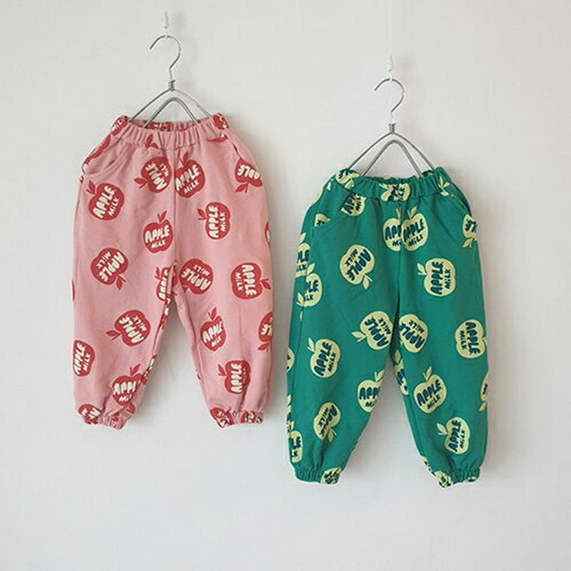 アップルミルクジョガーパンツ・u06300 キッズ【3~8才】【pt】【パンツ ズボン ロングパンツ 長ズボン ジョガーパンツ 