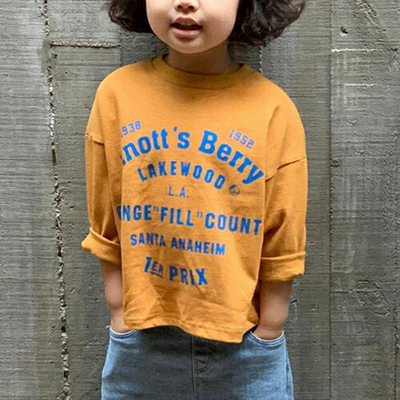 1938ロゴTシャツ・u05999 キッズ【3~8才】【tops】【トップス Tシャツ 長袖 ロゴ ロゴT ロンT カジュアル 