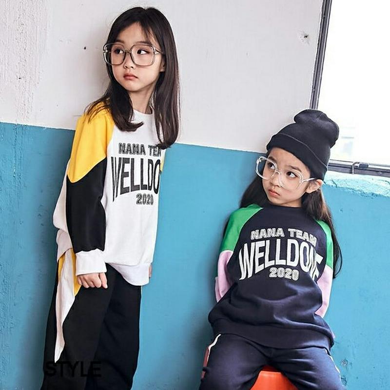 【送料無料】2020ロゴスウェットSET・b06482 キッズ【3~8才】【set】【セットアップ setup トップス スウェ