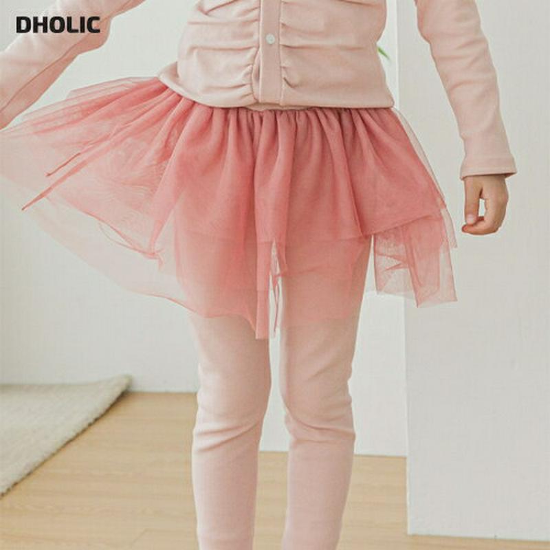 ティアードチュールスカートレギンス・p007758 キッズ【3~8才】【pt】【スカートレギンス スカート レギンス ボトムス チュール ティアード 可愛い かわいい ガーリー 女の子 春 秋 韓国 韓国子供服 子供 こども 子供服 こども服】【KIDS】